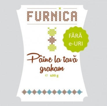 Pâine la tavă graham fără E-uri – 400g