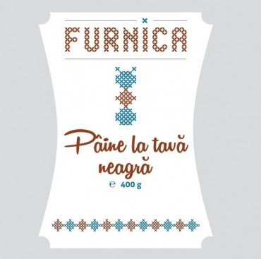 Pâine la tavă neagră – 400g