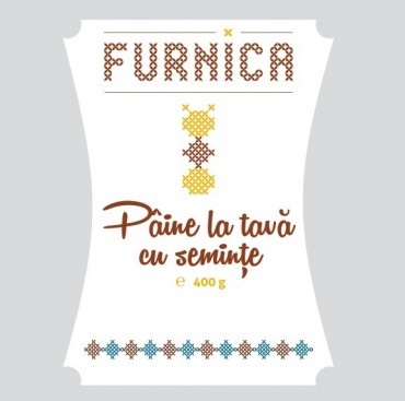 Pâine la tavă cu semințe – 400g