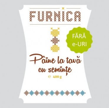 Pâine la tavă cu semințe fără E-uri – 400g